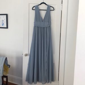 Lulus size large blue steel dress
